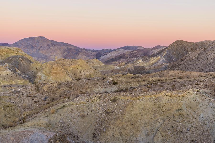 Desert Twilight with Carrizo Mountain Photograph by Alexander Kunz