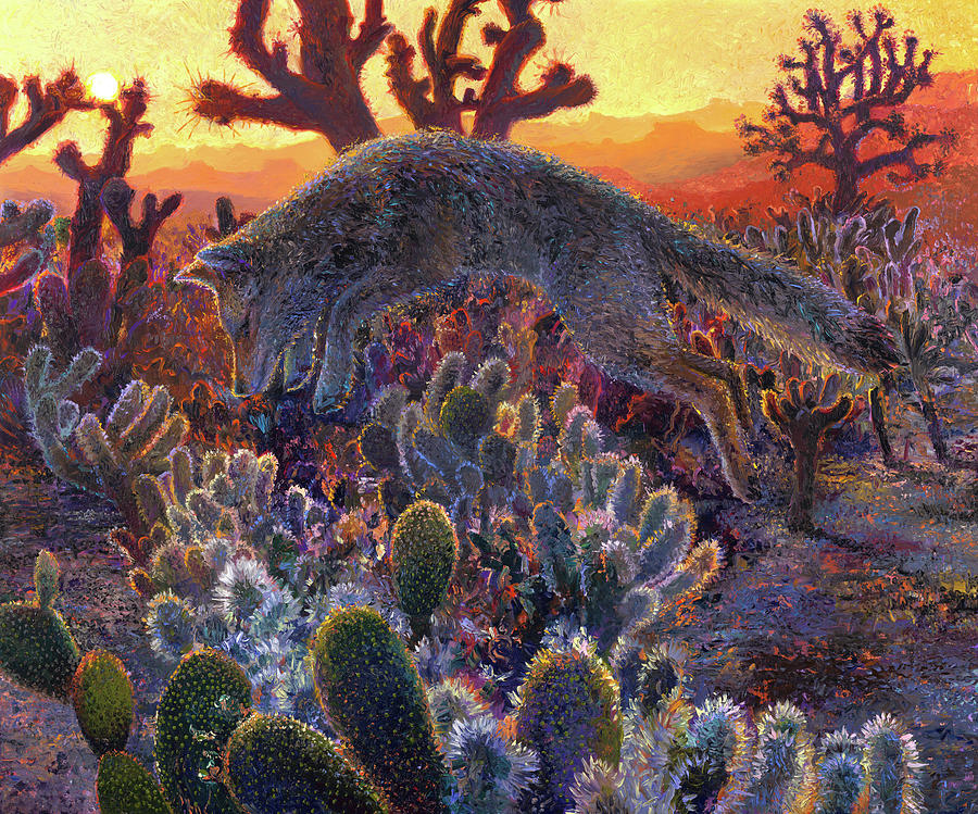 Fox Painting - Desert Urchin by Iris Scott