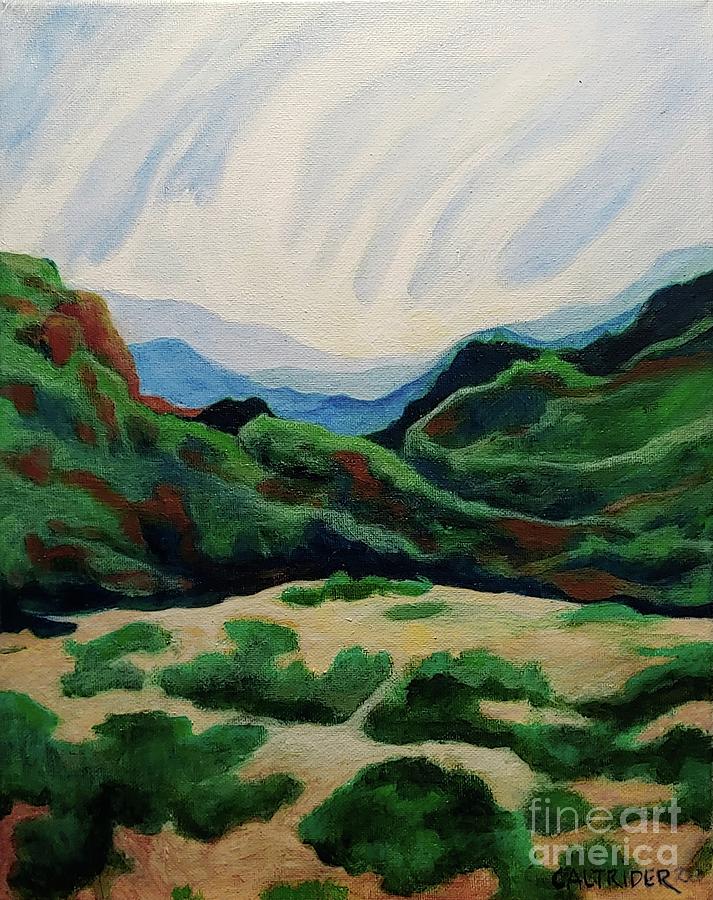 Desert View Painting by Alison Caltrider
