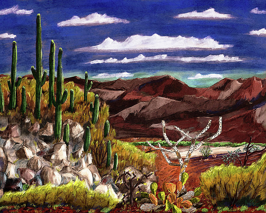 Desert View Digital Art by Ken Taylor