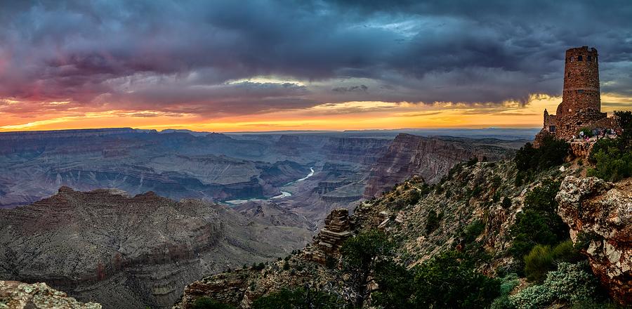 Desert view tower, Grand Canyon 4 Photograph by Mati Krimerman