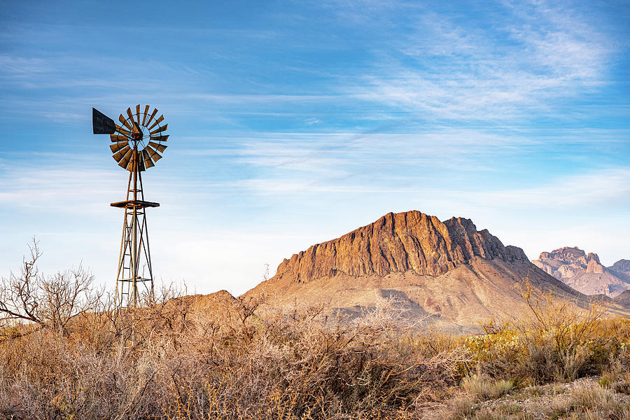 Desert Windmill Photograph by Kelly VanDellen