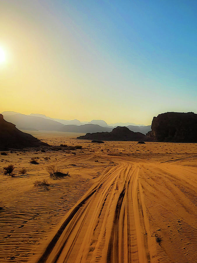 Deserted Desert Road Photograph by Andrea Whitaker