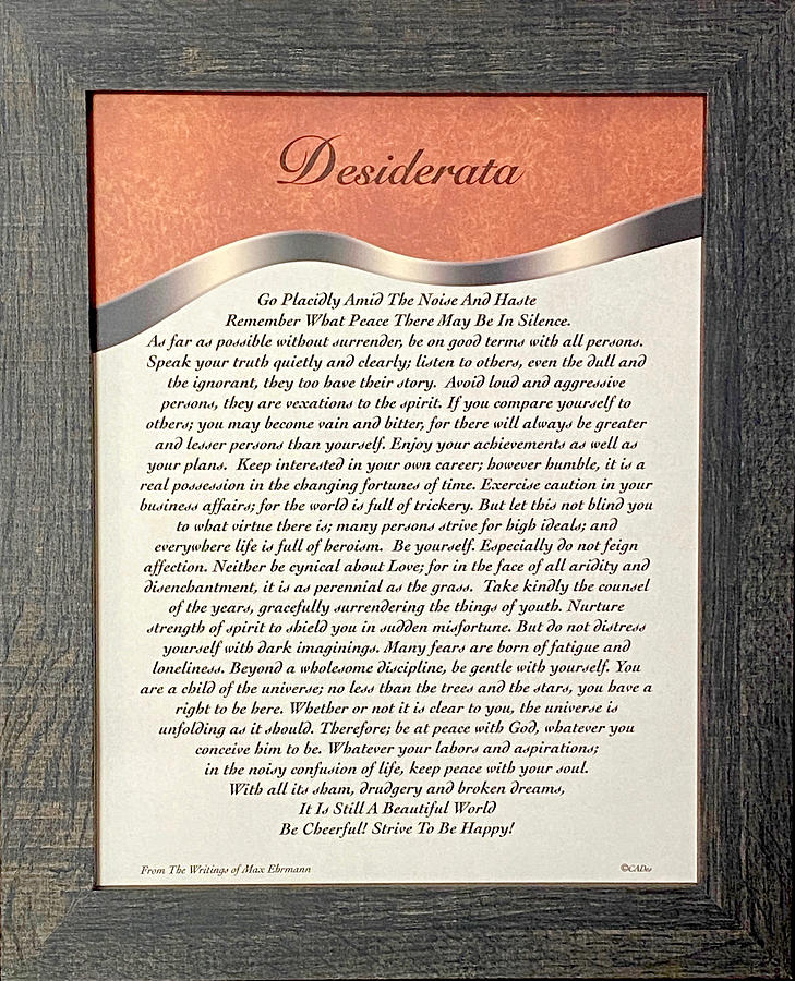 Desiderata Painting by Desiderata Gallery - Fine Art America