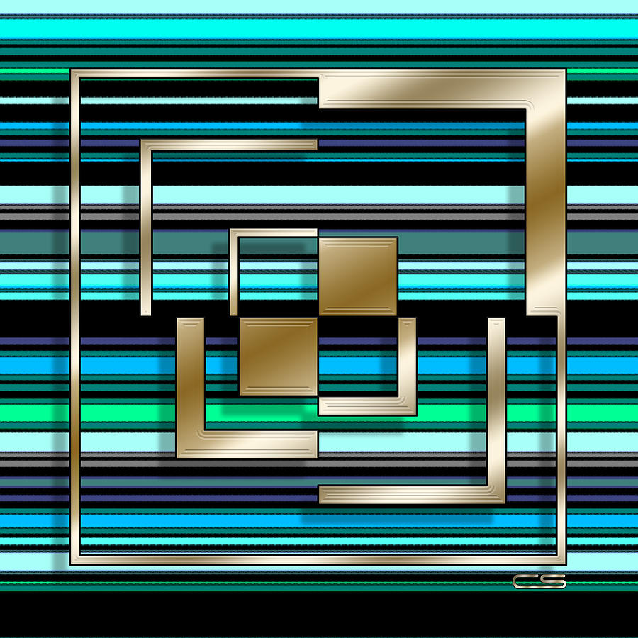 Design 4 Stripes 3 Digital Art by Chuck Staley