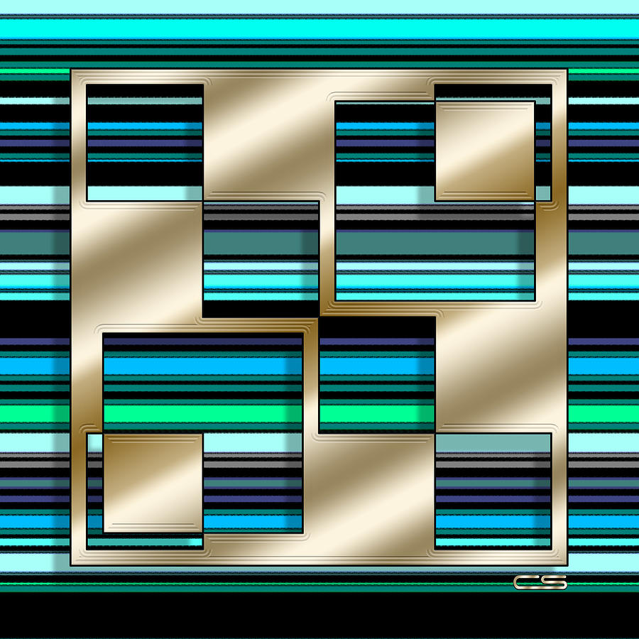 Design 5 Stripes 3 Digital Art by Chuck Staley