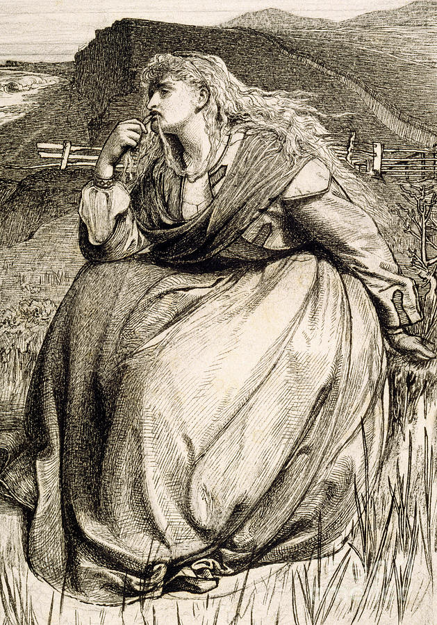 Design for If, 1866 Drawing by Anthony Frederick Augustus Sandys