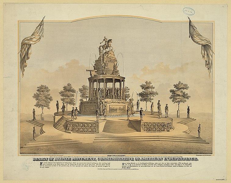 Design of bronze monument, commemorative of American independence  Photograph by Paul Fearn
