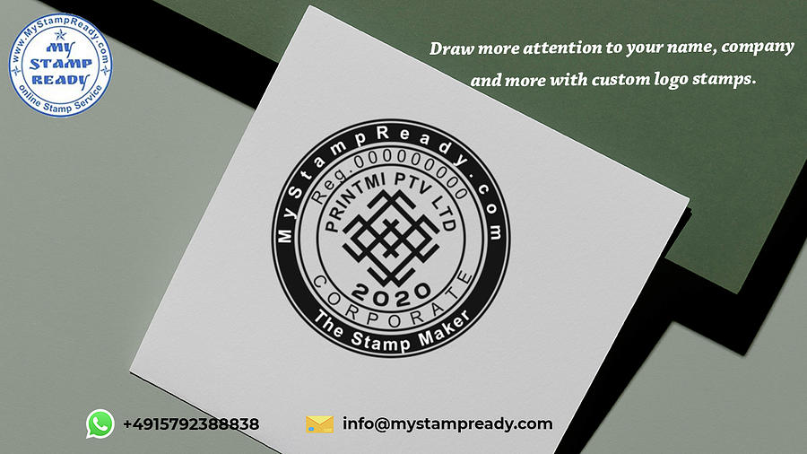 Design Your Own Logo Stamp with Our Custom Seal Maker Digital Art by