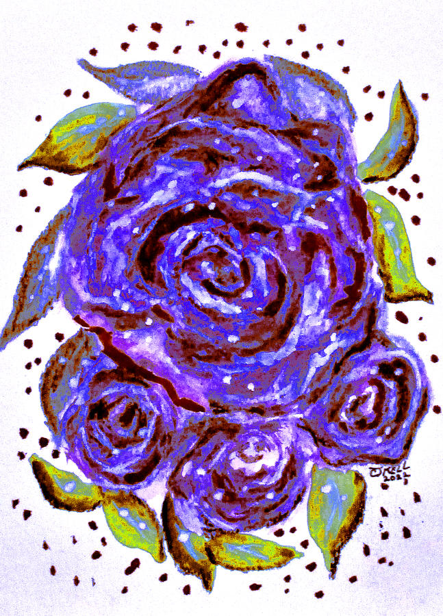 Designer Roses No6. Digital Art by Clyde J Kell