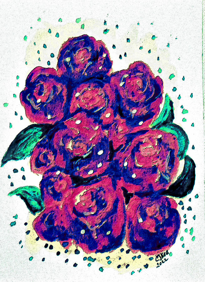 Designer Roses No7. Digital Art by Clyde J Kell