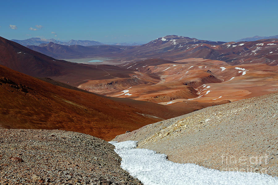 Desolate landscapes in the Puna de Atacama Chile Photograph by James Brunker