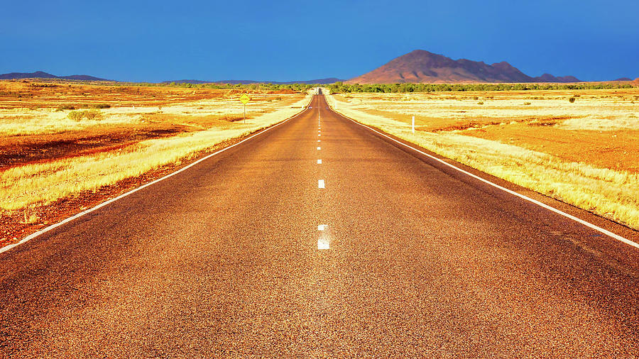 Desolate Road to Somewhere - Central Australia Photograph by Lexa Harpell