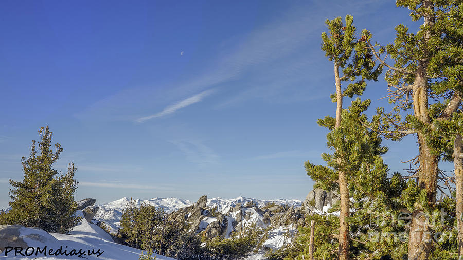 Desolation Wilderness During Winter In The Background As Seen From About 10,000 Feet Elevation Photograph