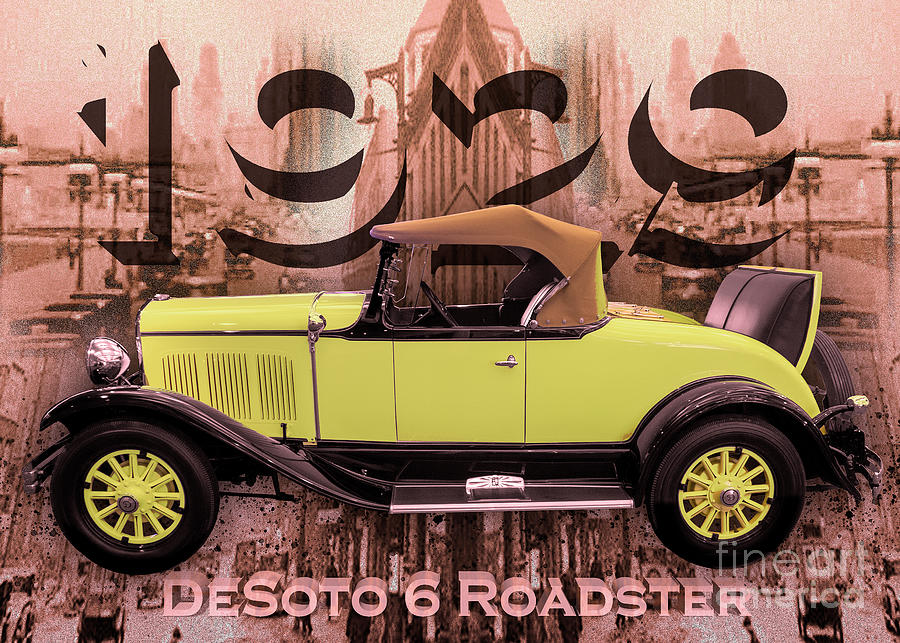 Desoto 6 Roadster Digital Art by Anthony Ellis