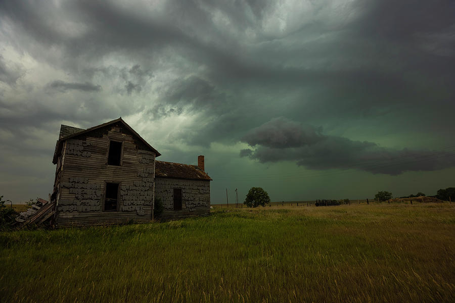 Severe Thunderstorm Photograph - Despair by Aaron J Groen