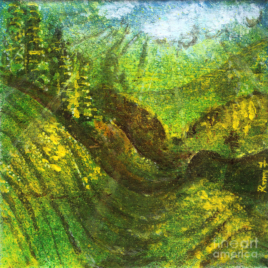 Destiny - Munnar-Green India Painting by Remy Francis