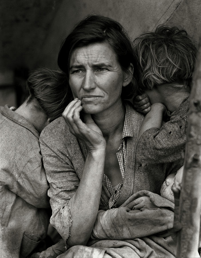 Destitute pea pickers in California. Mother of seven children. A ...