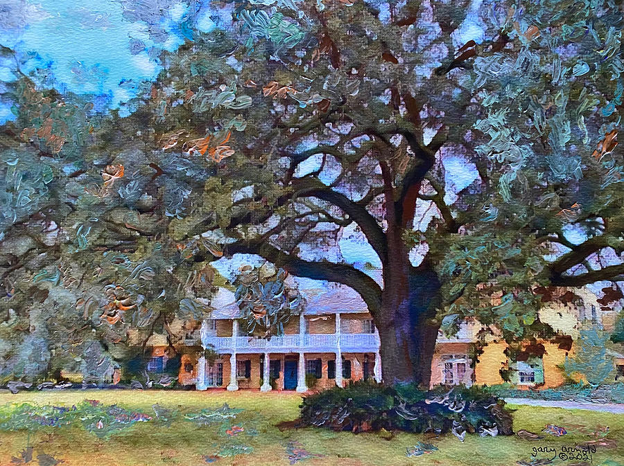Destrahan Plantation Painting by Gary Arnold
