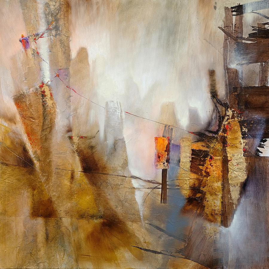 Detached - flying away_ Painting by Annette Schmucker