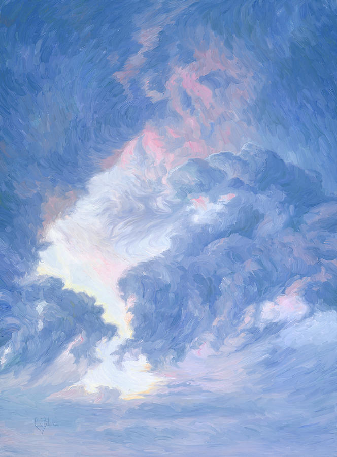 Sunset Painting - Detail - Dusk by Lucie Bilodeau