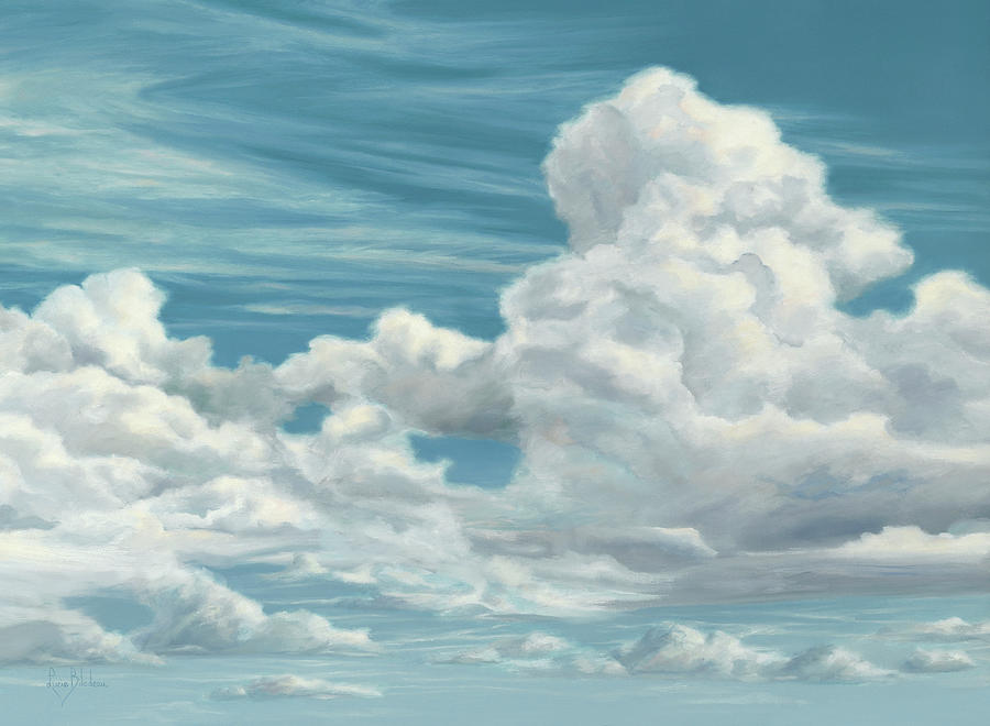 Sky Painting - Detail - Imagine Paradise by Lucie Bilodeau
