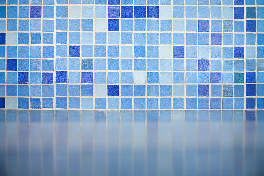 Detail of blue tiles Photograph by Frederick Bass