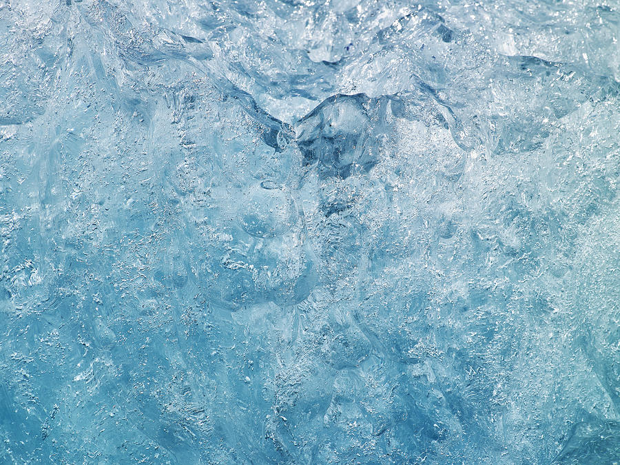Detail of Glacial Ice, Jokulsarlon, Iceland Photograph by Arctic-Images