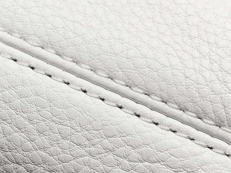 Detail Of Stitching On Leather Hnadbag Photograph by Jeffrey Coolidge
