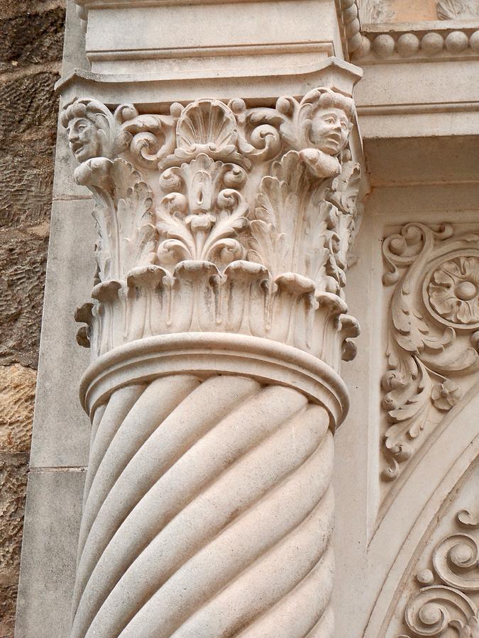 Detail of Stone Column at Alamo Mission Photograph by Jill Klaver ...