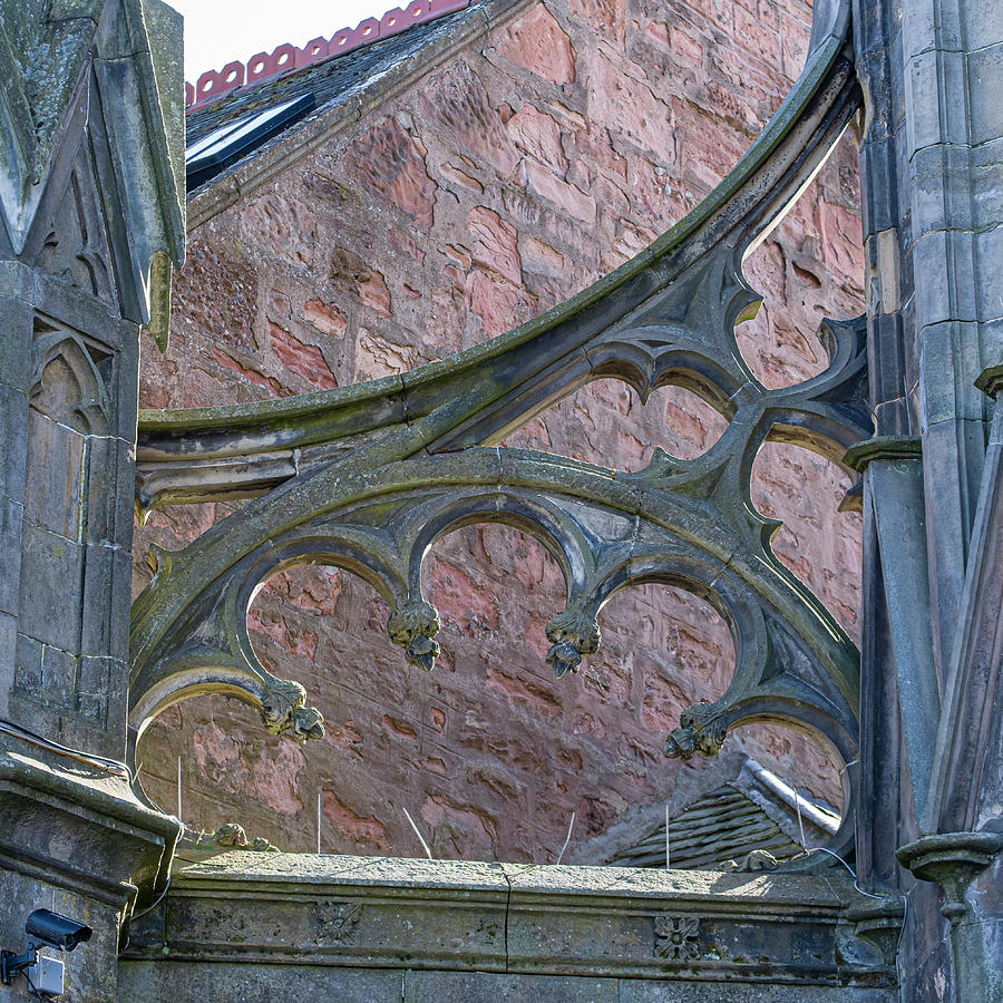 Detail of the architecture at St Marys Roman Catholic Church, I Photograph by David L Moore