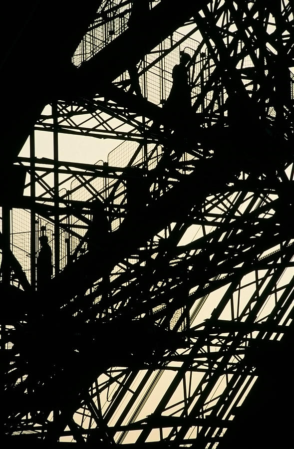 Detail of the Eiffel Tower, Silhouette Photograph by Digital Vision.