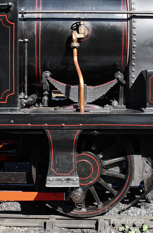 Detail view of steam locomotive Photograph by Bryan Attewell