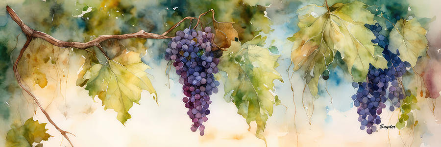 Detail Wine Art Vineyards And Tasting Rooms 4 Digital Art