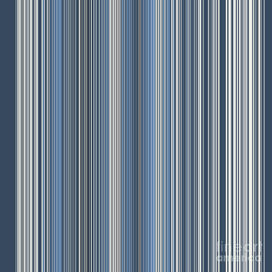Detailed Blue Stripes Digital Art