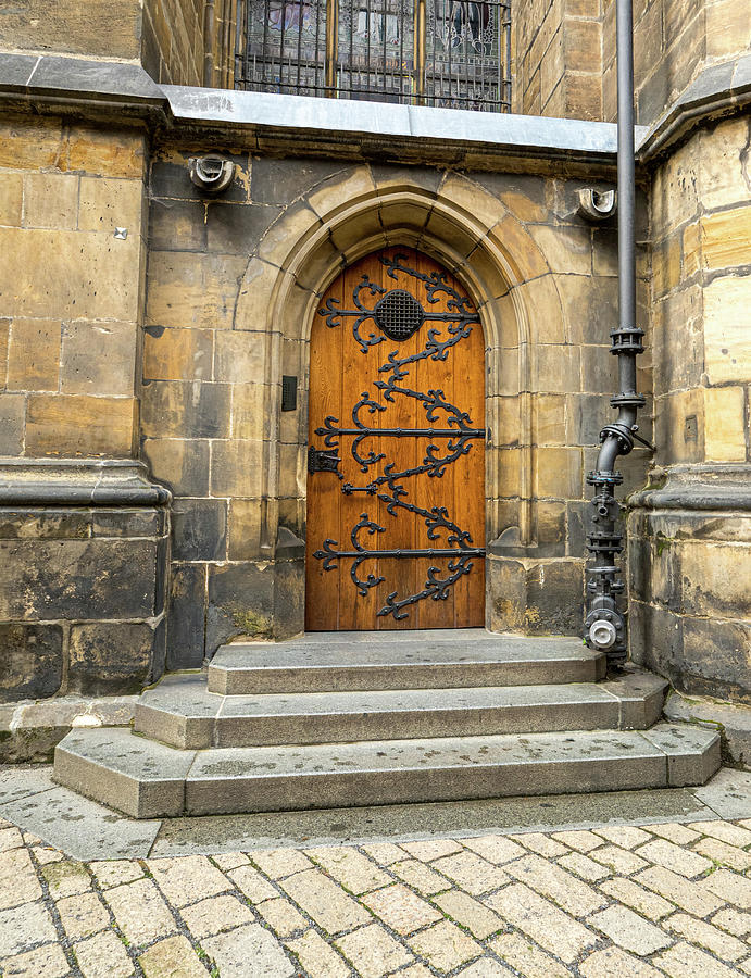 Detailed Church Door Photograph by Jean Noren
