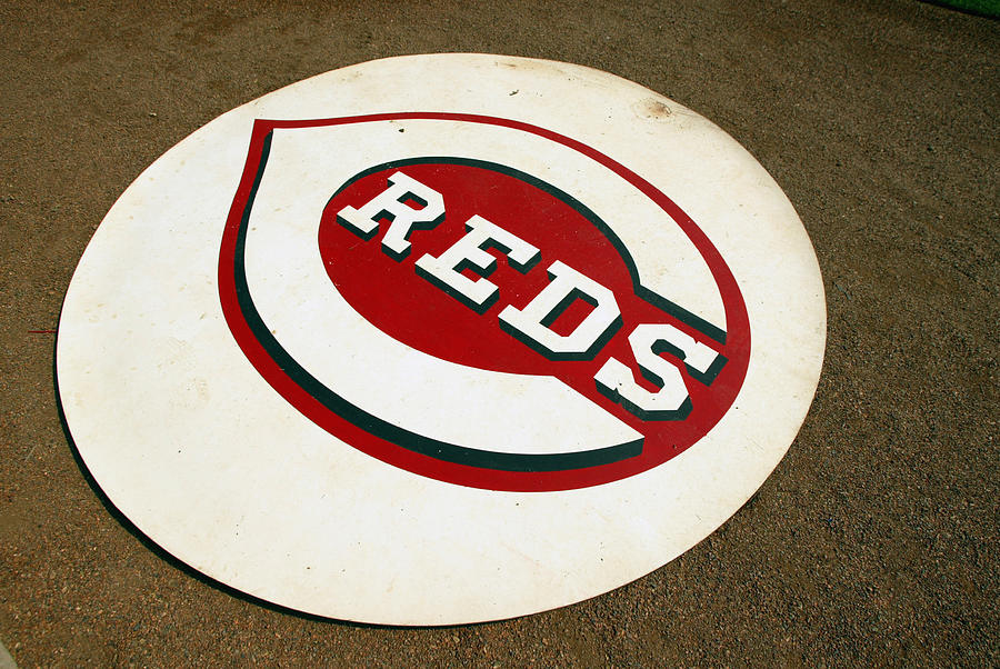 Detailed shot of the Cincinnati Reds logo Photograph by Andy Lyons