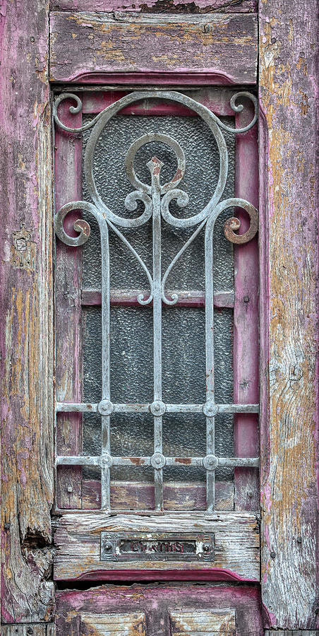 Detailed Weathered Door Of Porto Photograph