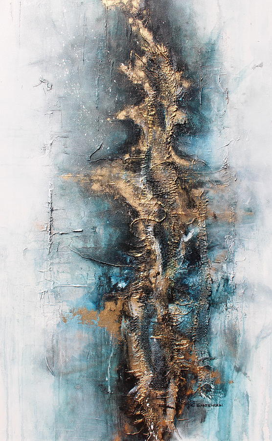 Abstract Mixed Media - Determine by Claudia Gantenbein Abstract Mixed Media - Determine by Claudia Gantenbein