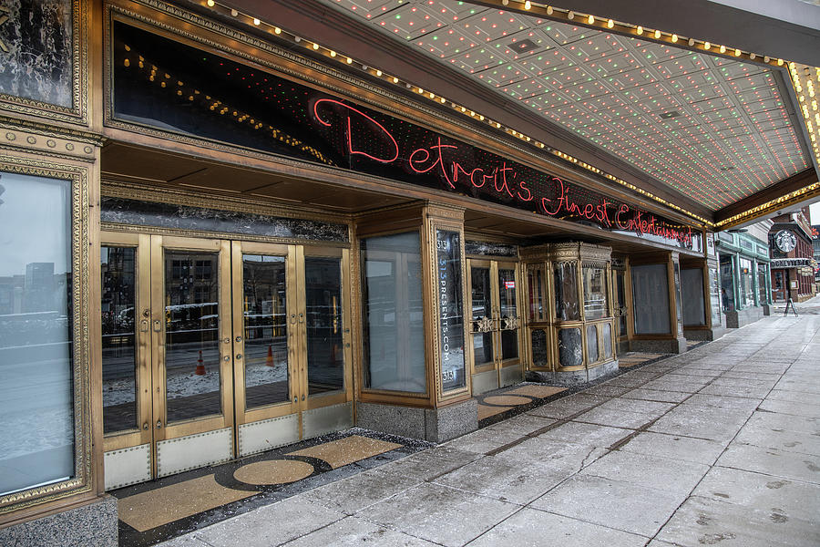 Detroit Fox Theater Entrance Photograph