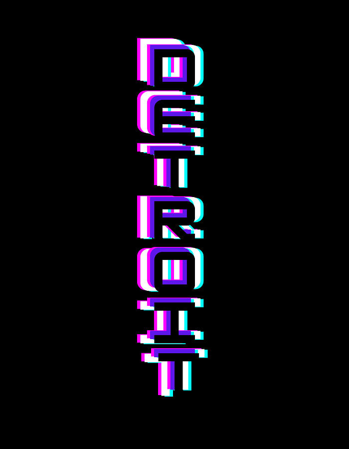 Detroit Hk Modular Font Digital Art By Crystal Hubbard Fine Art America