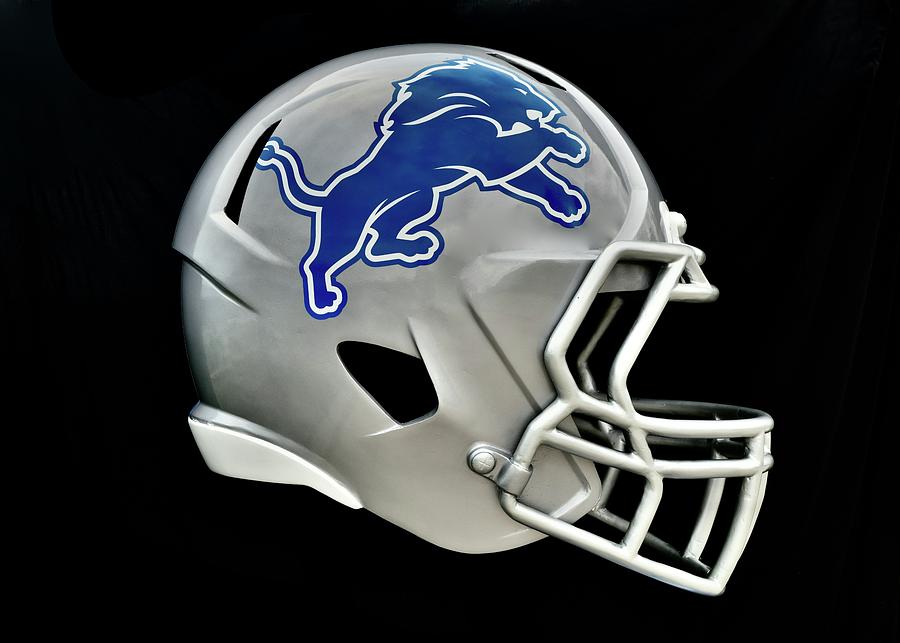 Detroit Lions Helmet Photograph