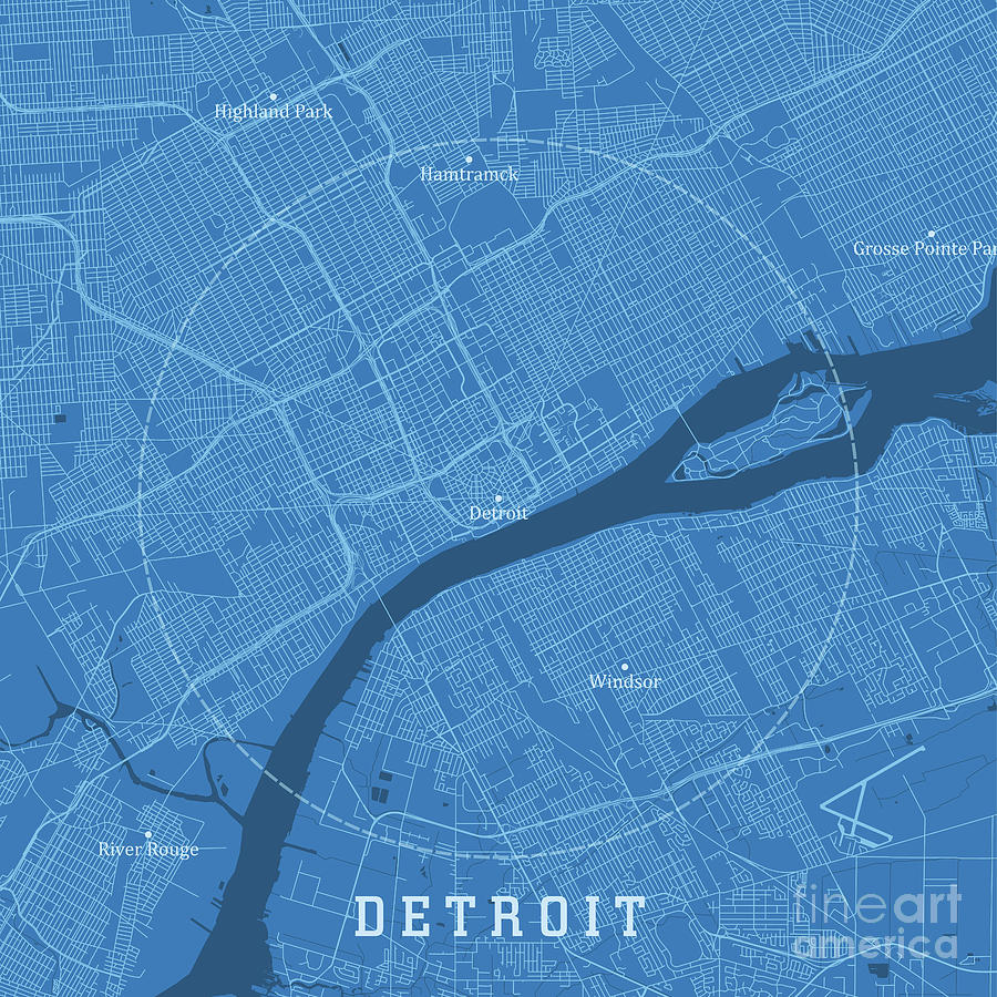 Detroit, Mi Map