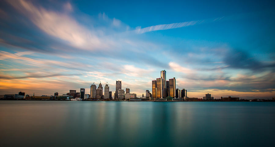 Detroit Panorama Photograph by Steven_Kriemadis