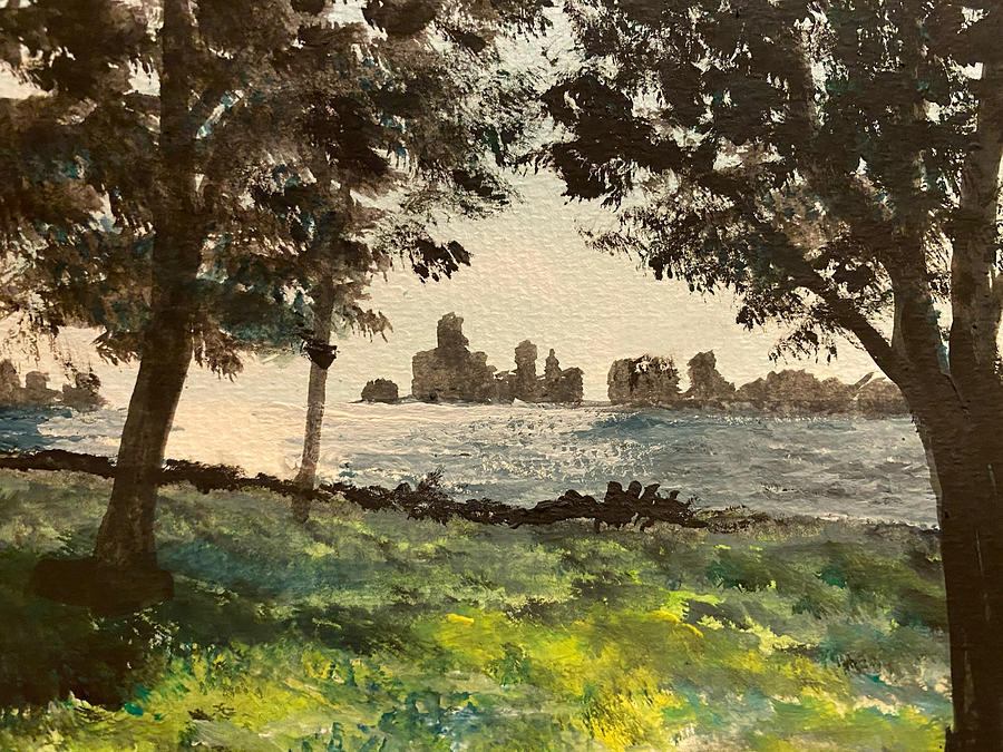 Detroit Park Painting by Larry Whitler