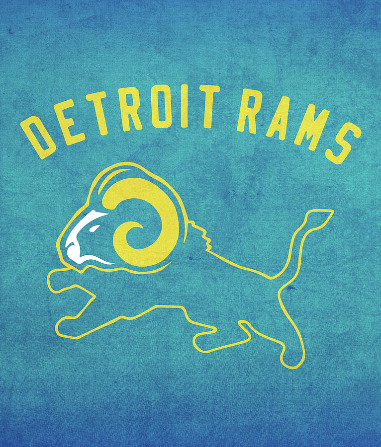 Detroit Rams Football Parody Humor Mixed Media by Design Turnpike - Pixels