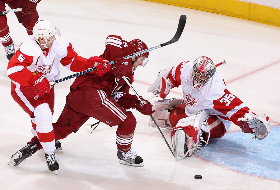 Detroit Red Wings v Phoenix Coyotes - Game Two Photograph by Christian Petersen