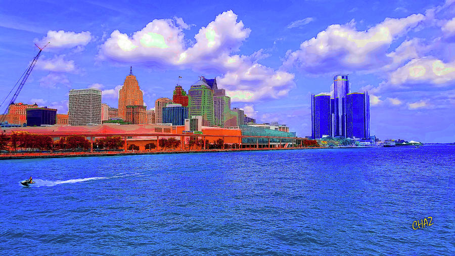 Detroit Riverfront Photograph by CHAZ Daugherty
