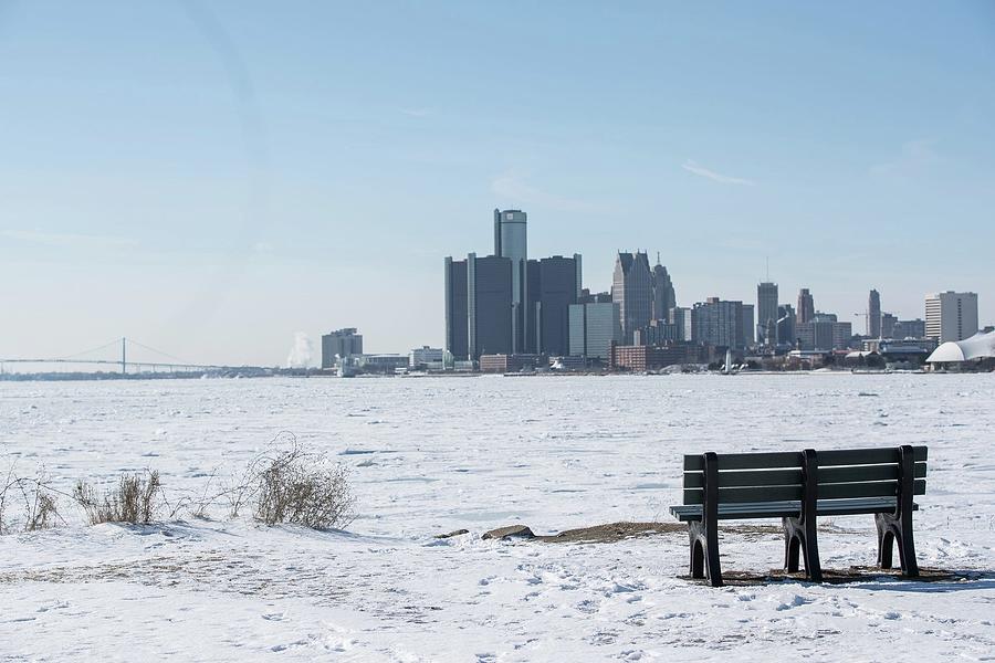 Detroit Skyline from Belle Isle Photograph by Junfu Han