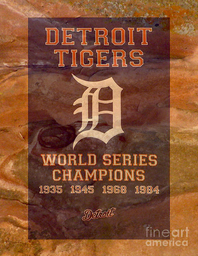 Detroit Tigers World Series Banner Digital Art by Steven Parker